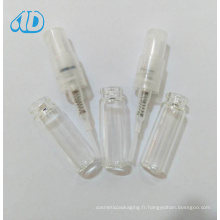 Ad-L15 Crimp Flacon en verre cosmétique flacon 2ml